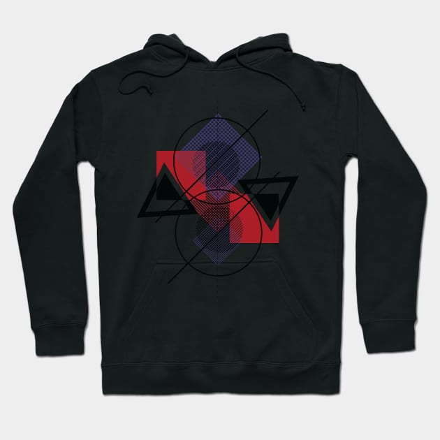 Abstract Geometric Art Hoodie by TKDoodle